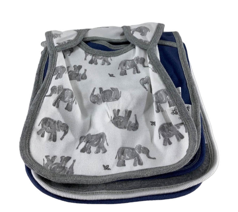 Shop Burt's Bees Baby Organic Lap Shoulder Bib 5 Pack, Wandering Elephants at GoodBuy Gear