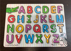 used Melissa & Doug Lift & See Peg Puzzle