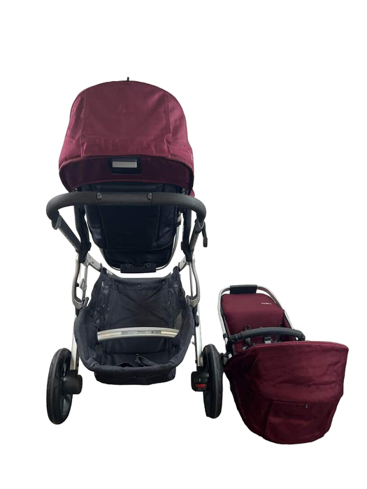 used UPPAbaby VISTA Double Stroller, maroon