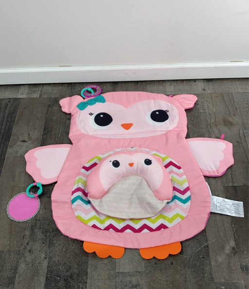 secondhand Bright Starts Prop Mat, pink owl