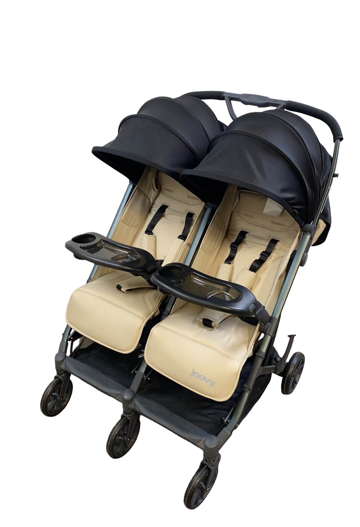 joovy double stroller used Joovy Kooper X2 Double Stroller, Sand, 2021