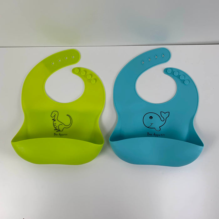 used BUNDLE Baby Bibs, Silicone