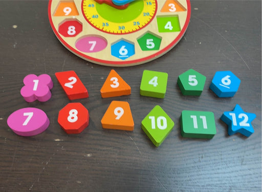 secondhand Melissa & Doug Shape Sorting Clock