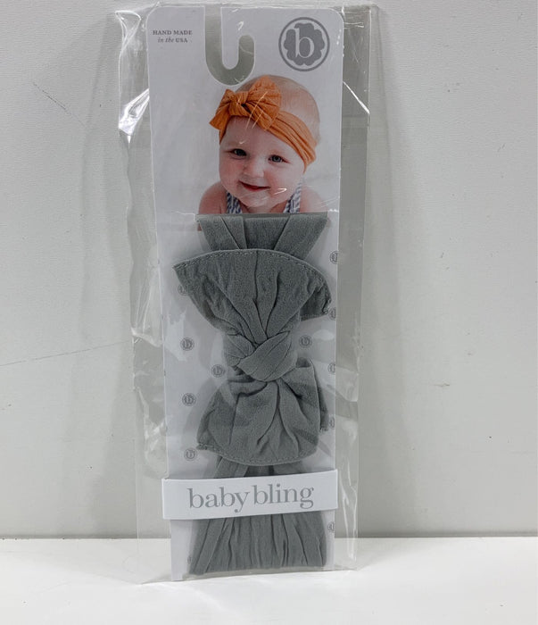 Shop Baby Bling Shabby Knot Headband, Grey at GoodBuy Gear