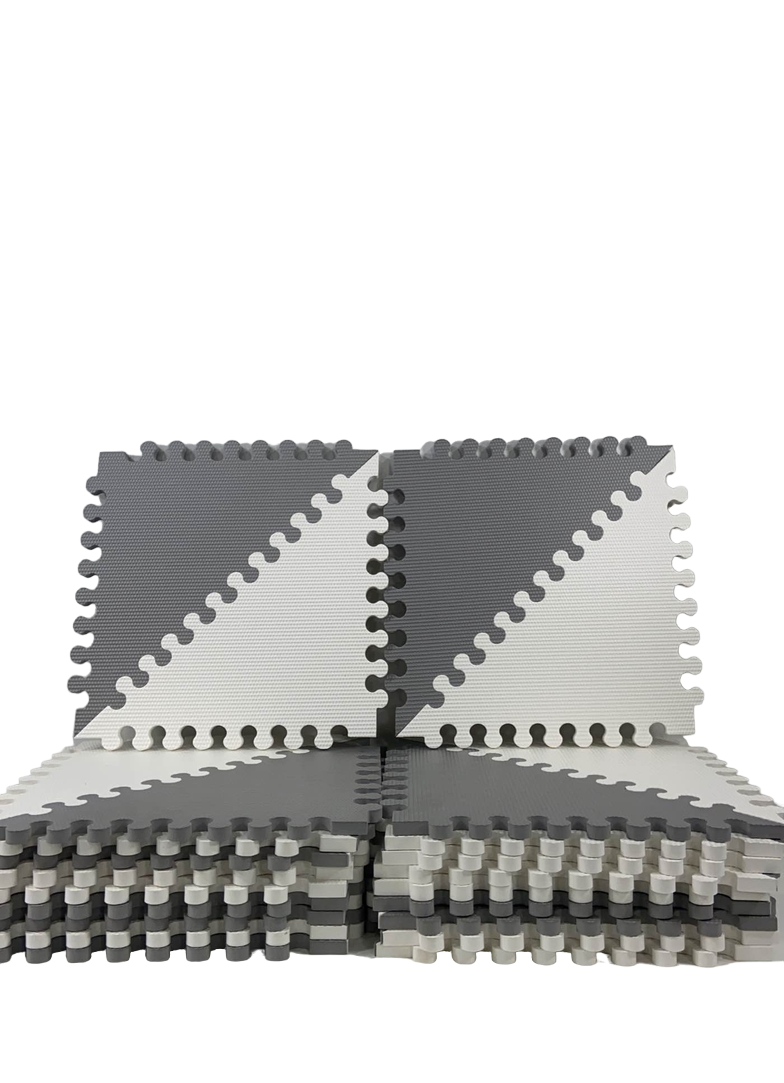 Skip Hop Interlocking Foam Floor Tiles Playspot, Grey/Cream