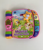 used VTech Musical Rhymes Book, Pink & Purple