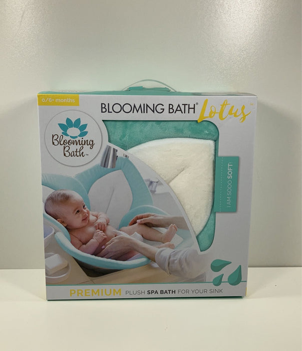 used Blooming Bath Baby Bath Lotus, Seafoam/White/Grey