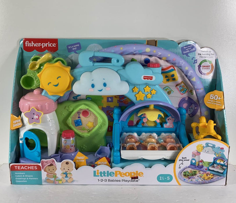 used Fisher Price Little People 123 Babies Play date Musical Playset