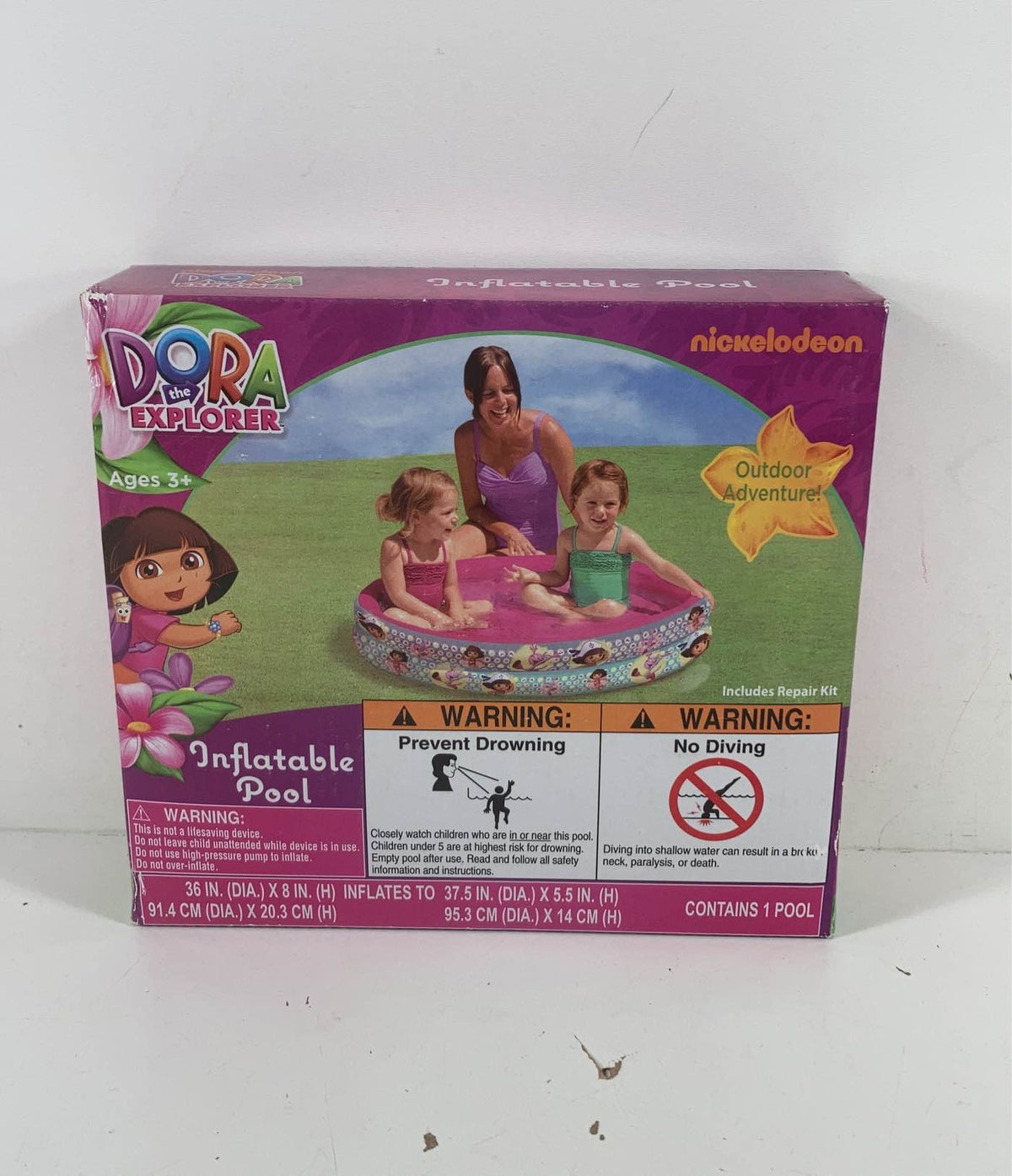 What Kids Want Inflatable Pool, 20β, Dora the Explorer β GoodBuy Gear