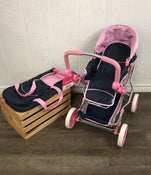 secondhand Hauck Classic Julia Navy and Pink Toy Doll Pram