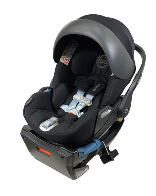 used Cybex Cloud Q Plus Infant Car Seat, Stardust Black, 2023