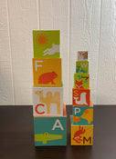 secondhand Petit Collage Nesting Blocks, Animal ABC