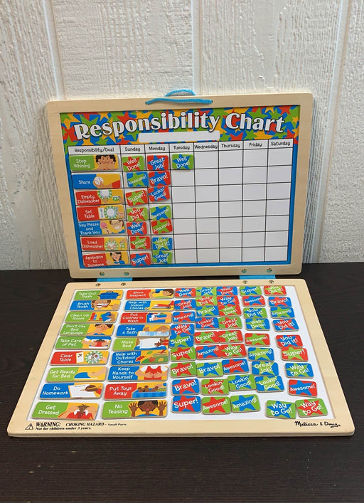 used Melissa & Doug Magnetic Responsibility Chart