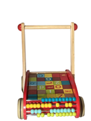 secondhand Janod ABC Wooden Trolley Push Cart