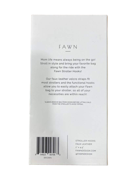 Shop Fawn Design The Stroller Hooks, Brown at GoodBuy Gear