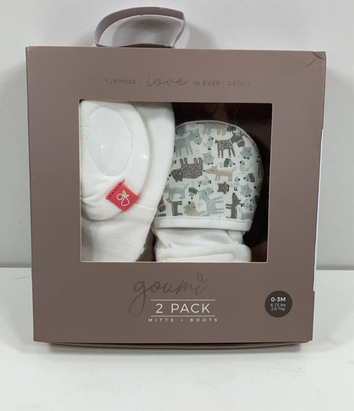 used Goumikids Mitts + Boots, - Forest Friend Grey