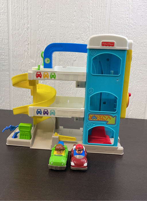 used Fisher Price Little People Helpful Neighbors Wheelie Garage