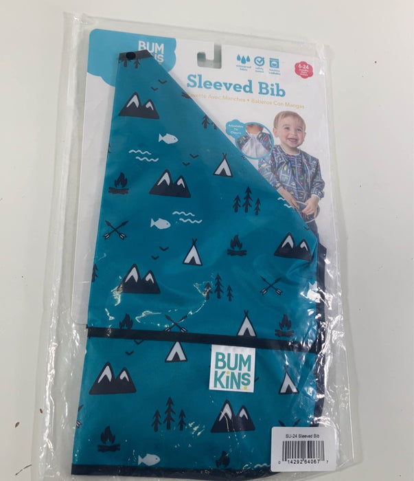 Shop Bumkins Sleeved Bib, Camping at GoodBuy Gear