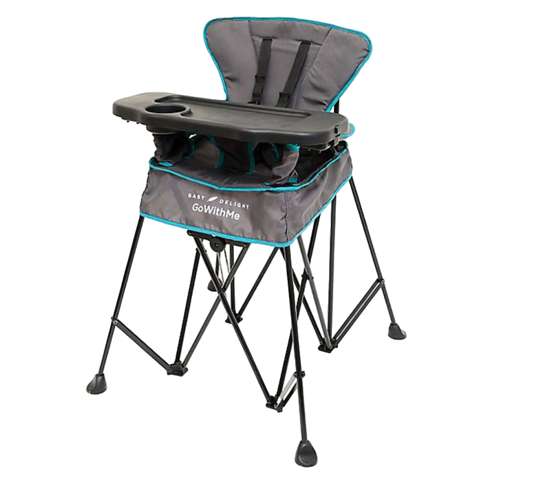 Baby Delight Go With Me Uplift Deluxe Portable High Chair, Elephant Grey