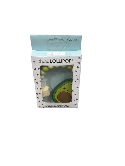 used LouLou Lollipop Pacifier Clip, Avocado