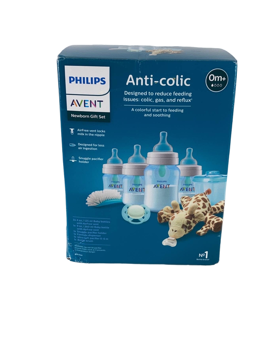 used Philips Avent Anti-Colic Baby Bottle With AirFree Vent Newborn Gift Set