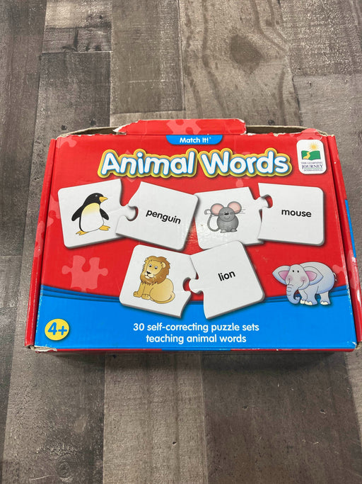 used The Learning Journey Match It! Animal Words