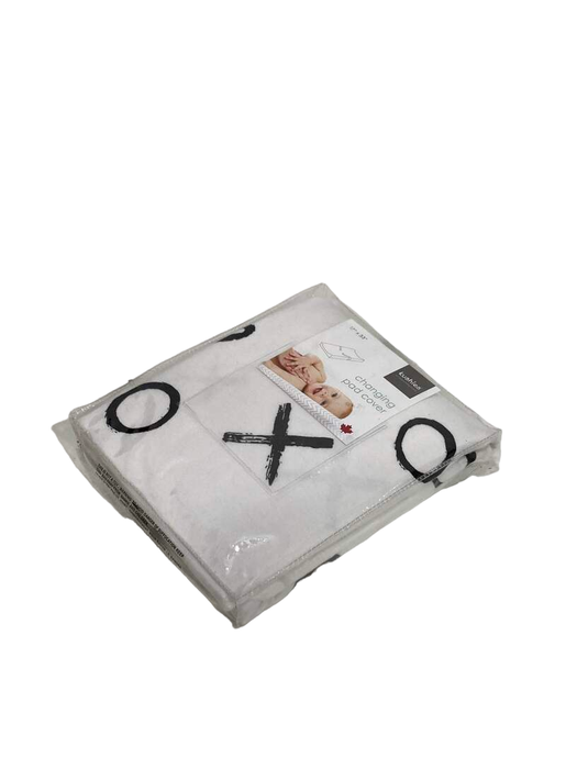 secondhand Kushies Changing Pad Cover, XO Black and White