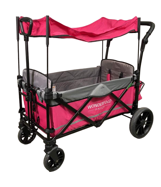 used Wonderfold X2 Push + Pull Double Stroller Wagon, 2021, Pretty-n-Pink