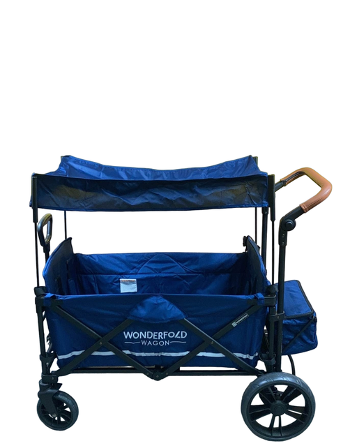 secondhand Wonderfold X2 Push + Pull Double Stroller Wagon, Sapphire Navy, 2022