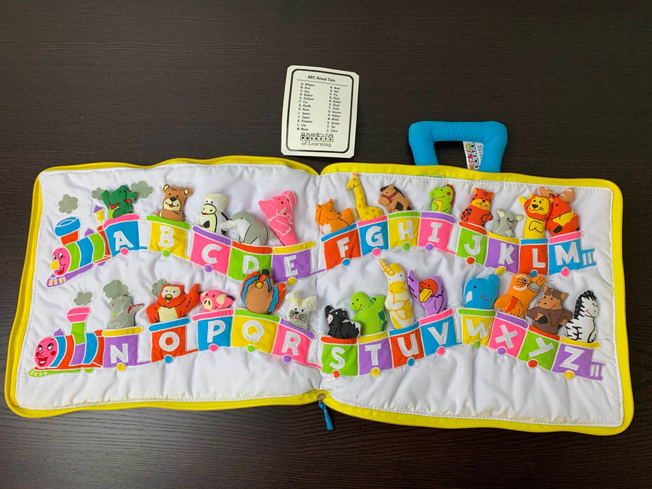 secondhand Pockets Of Learning My ABC Animal Train Travel Bag