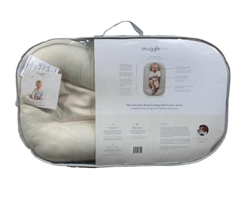 Snuggle Me Organic Sensory Infant Lounger, Natural with Gumdrop Cover