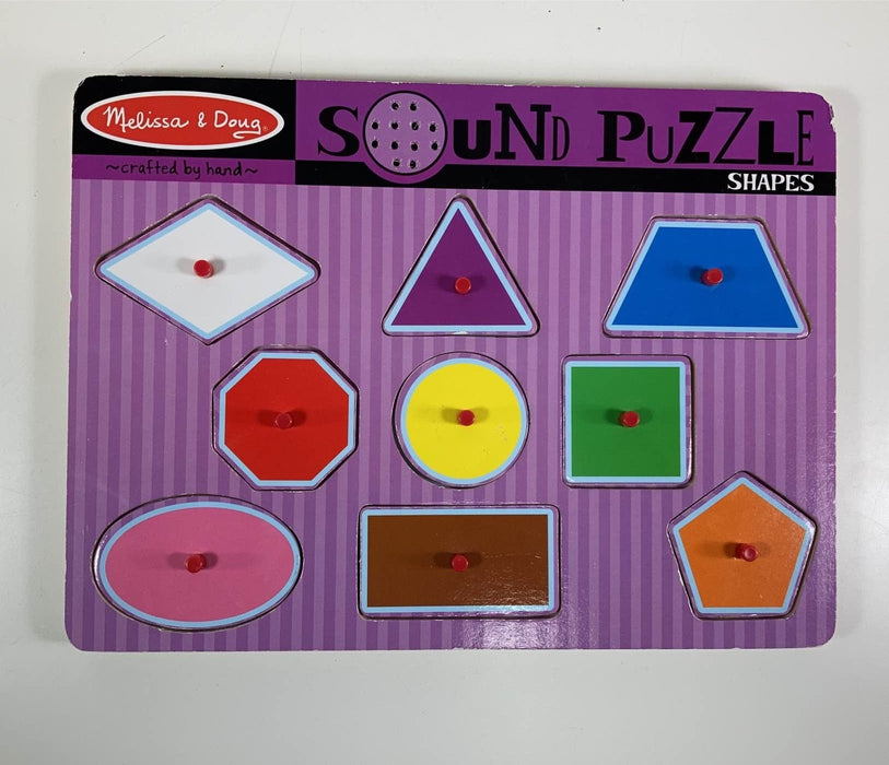 used Melissa & Doug Sound Puzzle, Shapes