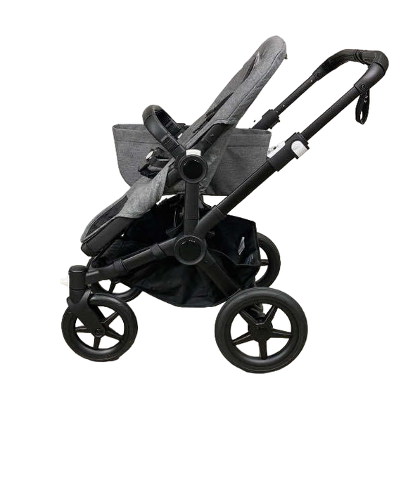 secondhand Bugaboo Donkey 5 Stroller Mono, 2023, Grey Melange, Black