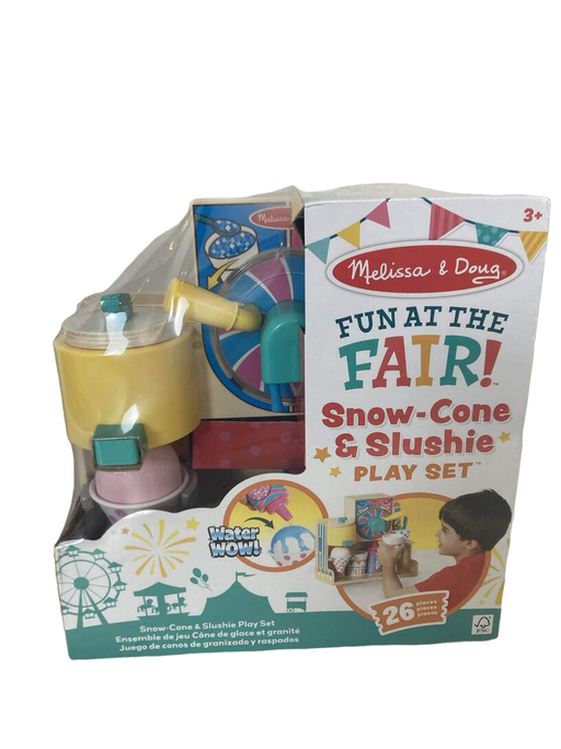 used Melissa & Doug Fun At The Fair! Snow Come And Slushee Play Set