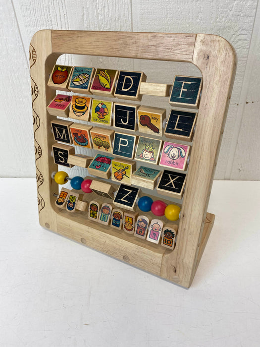 used B. Toys Wood Alphabet Abacus