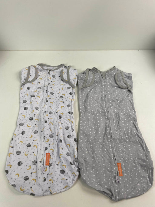 used SwaddleMe Arms Free Convertible Pod 2pk, Stars Moon L 4-6 months