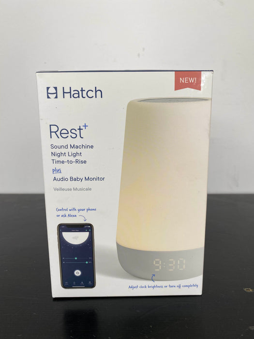 used Hatch Baby Rest+ Sound Machine with Audio Baby Monitor