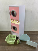 used KidKraft Wooden Stacking Washer and Dryer, Pink