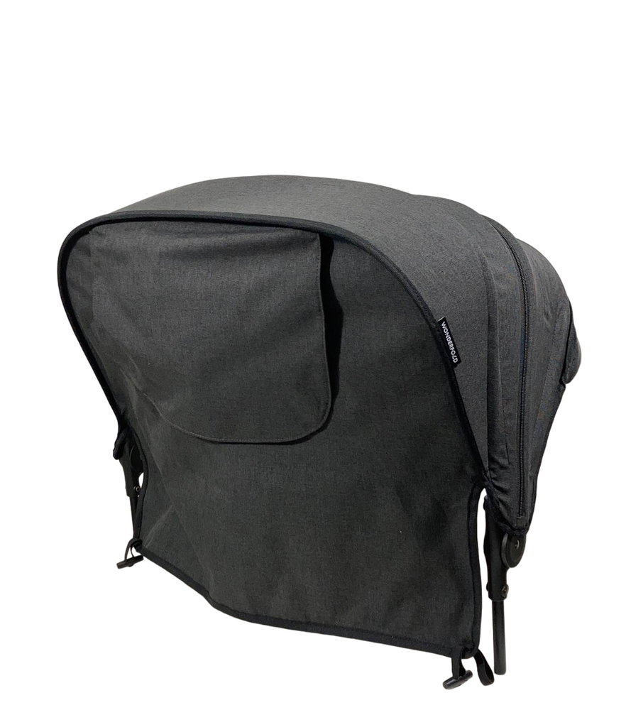 Wonderfold Retractable Stroller Canopy, 1 Pack, W4 Series, Black