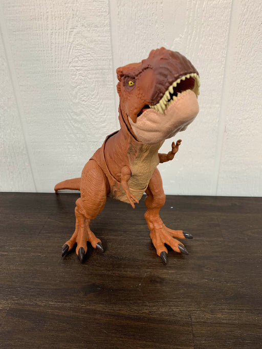 secondhand Jurassic World Thrash N Throw Tyrannosaurus Rex Figure