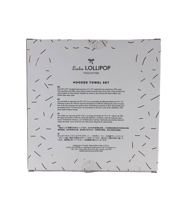 Shop LouLou Lollipop Hooded Towel Set at GoodBuy Gear