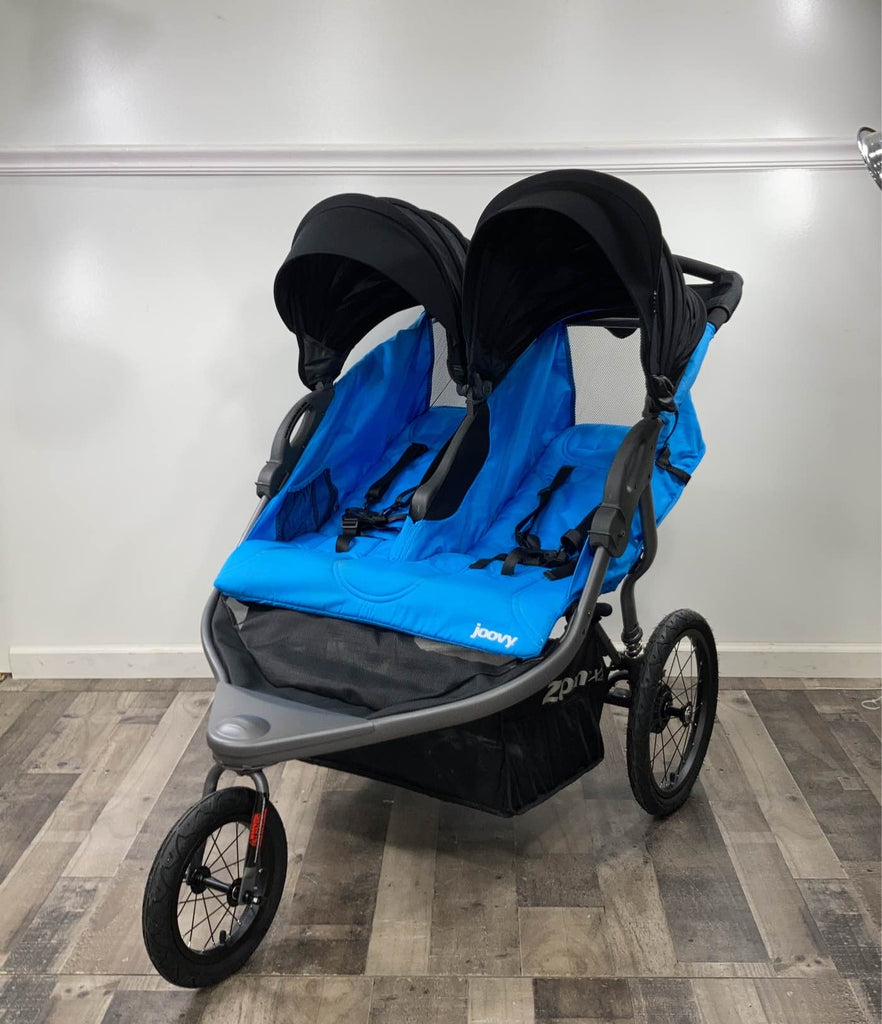 Joovy Zoom X2 Double Jogging Stroller, 2021, Glacier