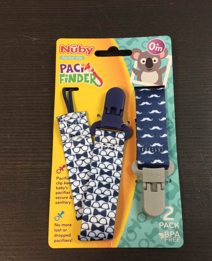 Nuby Pacifier Clips, 2 Pack