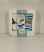 secondhand Lulujo Muslin Swaddle Blankets, 3 Pack, Out At Sea