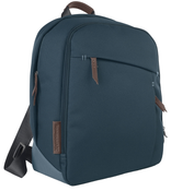 Shop UPPAbaby Changing Backpack, Finn (Deep Sea/Chestnut Leather) at GoodBuy Gear