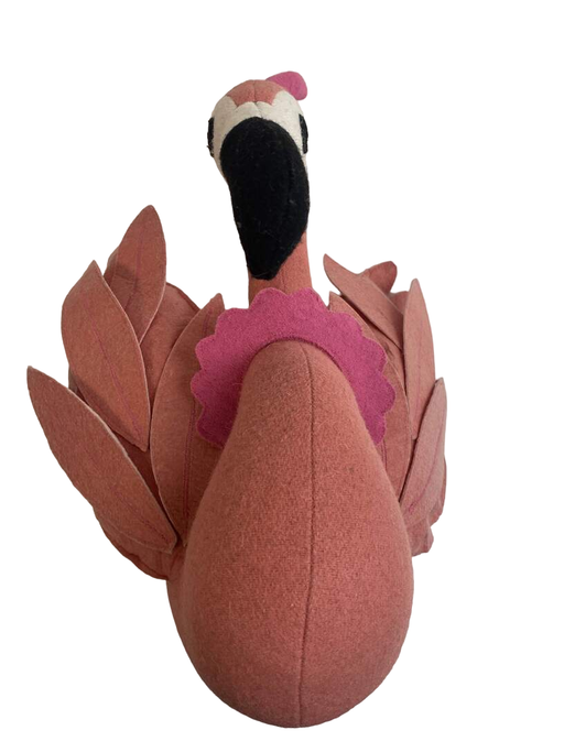 used Pillowfort Plush Head Wall Decor, Flamingo