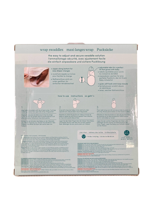 secondhand Aden + Anais Essentials Easy Wrap Swaddle, 3 Pack, 0-3 Months, Little Woods Minky