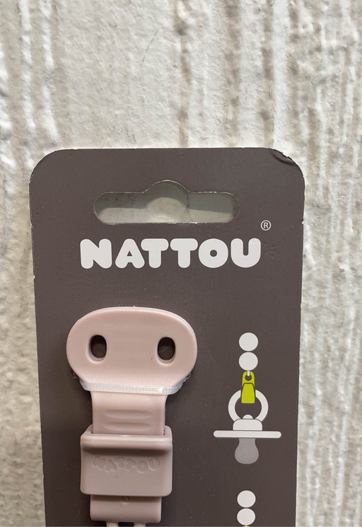 secondhand Nattou Silicone Pacifier Clip