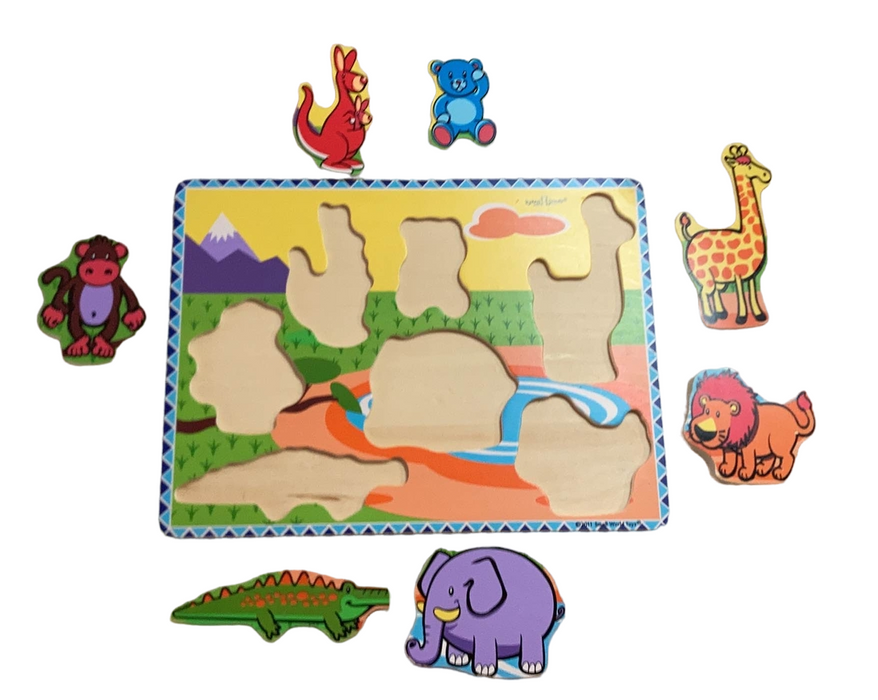 secondhand Ryan’s Room Animal Wooden Peg Puzzle