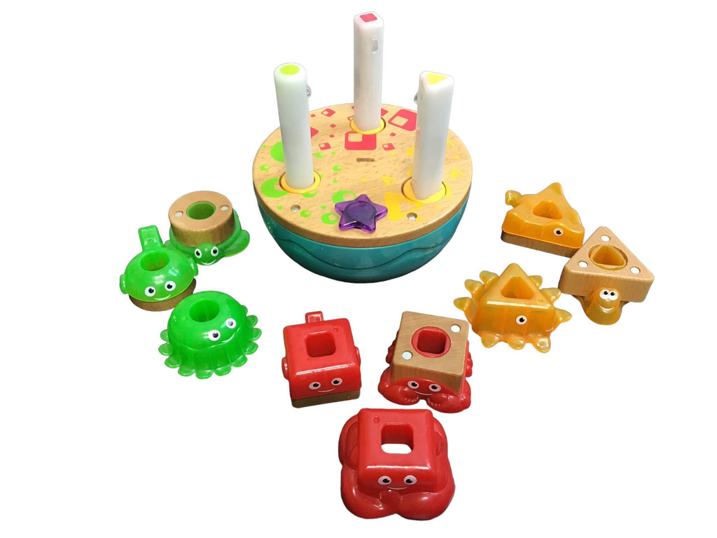 Fisher Price Wooden Deep Blue Sea Stacker